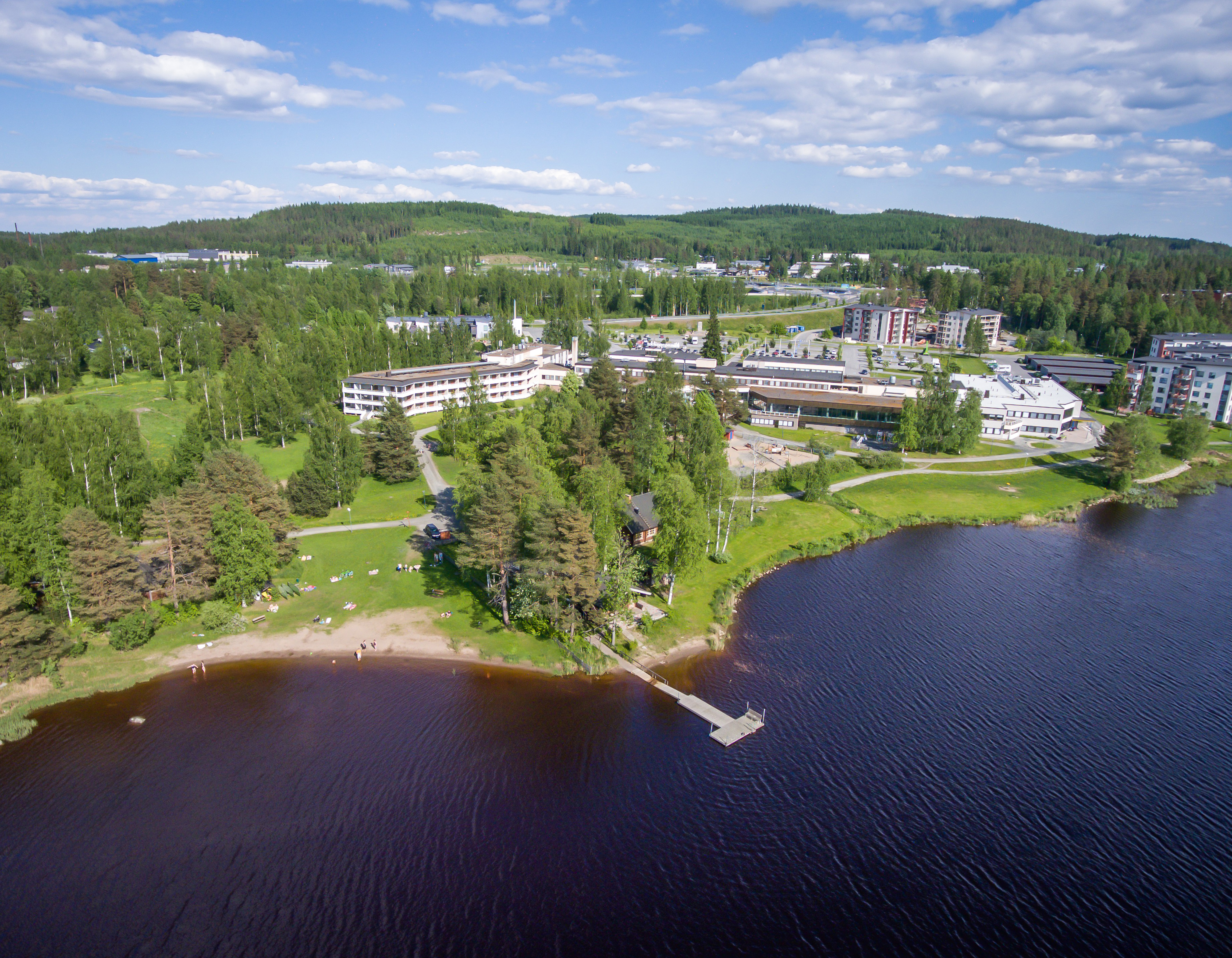 Ilmakuva Siilinj&auml;rvelt&auml;